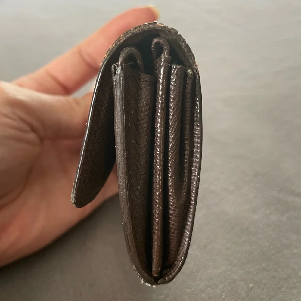 AUTHENTIC Louis Vuitton DAMIER PORTE MONNAIE PLAT - Picture 5 of 5